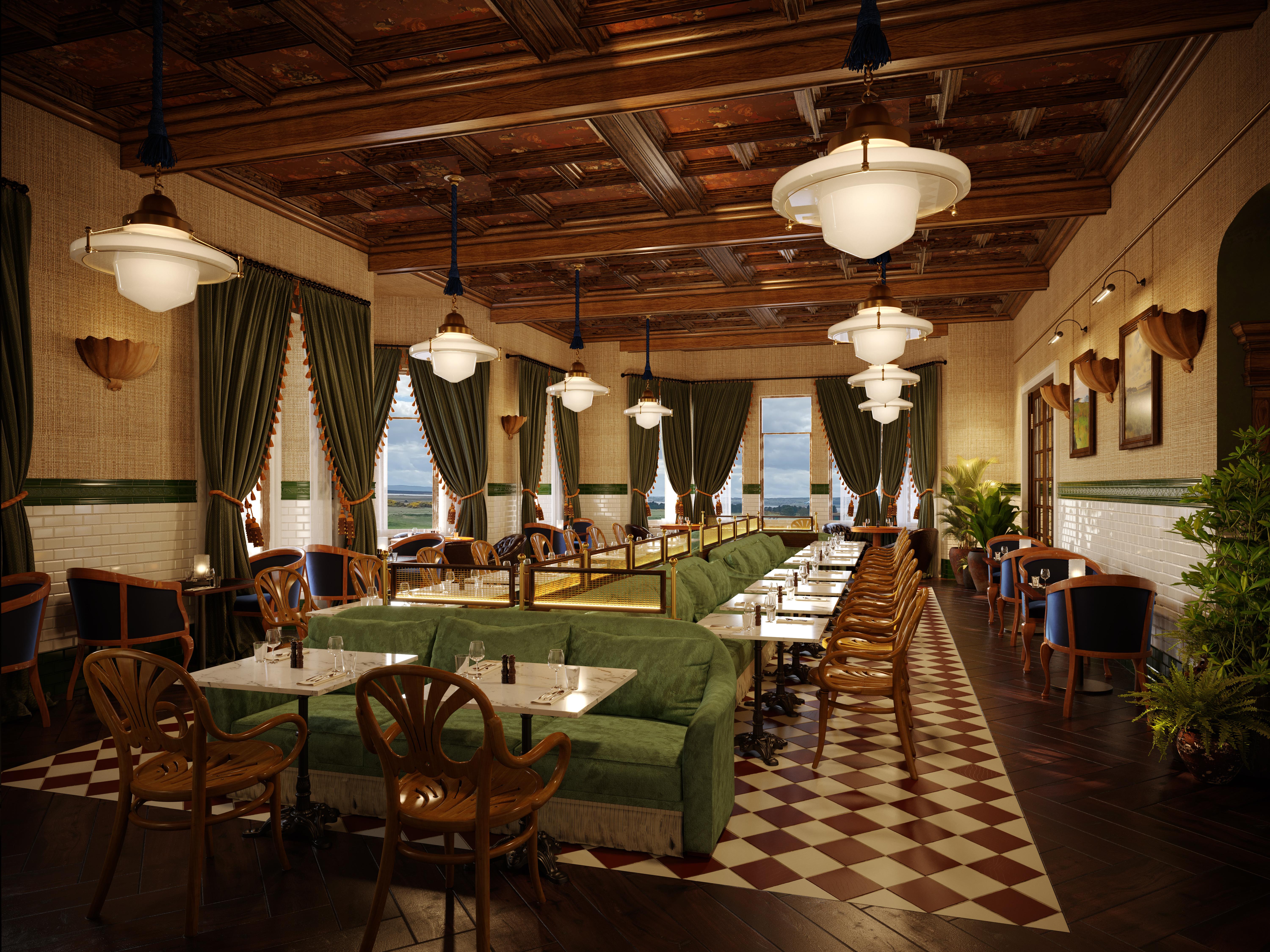 ホテル Dornoch Station エクステリア 写真 The interior of the restaurant